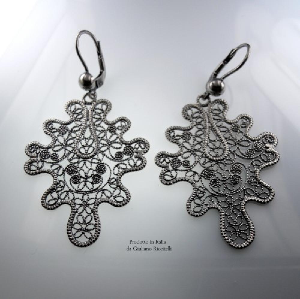 Orecchini tombolo in argento 925